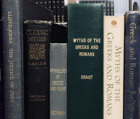 A small image of Greek mythology books.